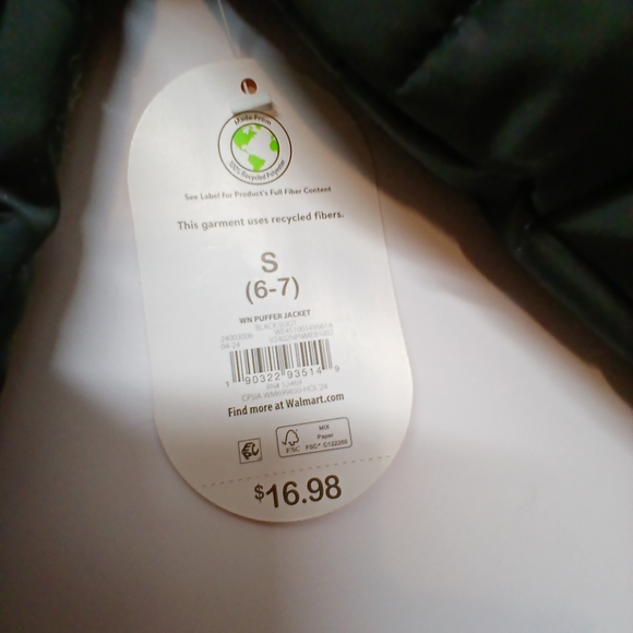 Wonder Nation Kids Puffer Jacket | Size Small (6/7) | NWT | - Picture 4 of 9